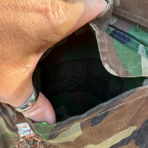 Vintage Big Horn Black Sheep Camo Old School Vest Back Pocket Bird Hunting XL - Picture 4 of 8